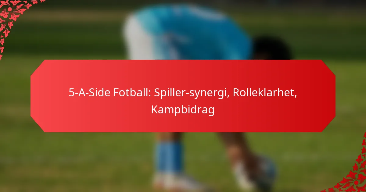 5-A-Side Fotball: Spiller-synergi, Rolleklarhet, Kampbidrag