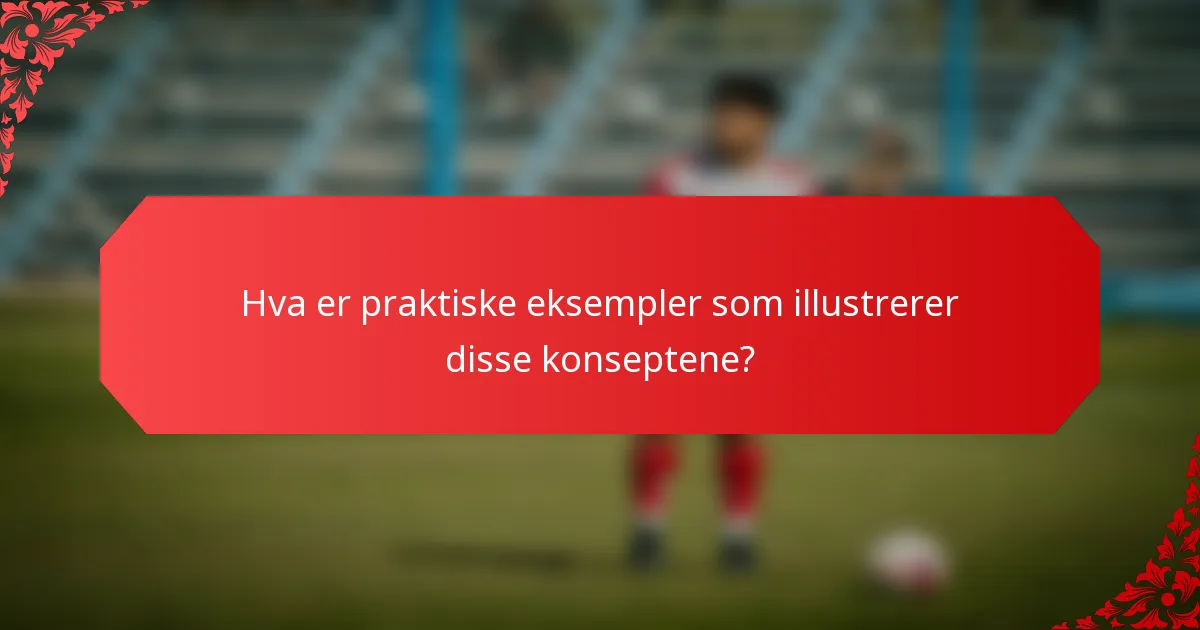 Hva er praktiske eksempler som illustrerer disse konseptene?
